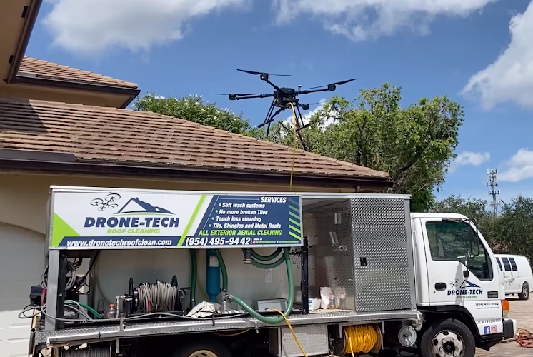 210562 roof cleaning drone tech
